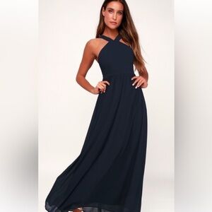Lulus bridesmaid / formal dress, navy size M